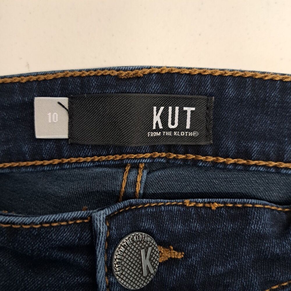 KUT From The Kloth Diana High Rise Fab Ab Skinny Jeans Women's Size 10 Dark Wash - Picture 4 of 9